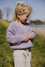 Load image into Gallery viewer, Yuki / Chunky Knitted Cardigan / Lilac