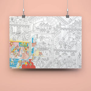 Omy Design & Play / Giant Colouring Poster / Dance