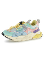 Load image into Gallery viewer, Flower Mountain / Sneakers / Yamano 3 Junior / Light Green Celeste Pink