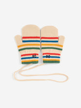 Load image into Gallery viewer, Bobo Choses / BABY / Knitted Striped Mittens / Tic Tac Toe