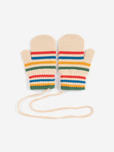 Load image into Gallery viewer, Bobo Choses / BABY / Knitted Striped Mittens / Tic Tac Toe