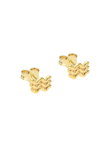 Selva Sauvage / Earring Stud / Wave / Gold