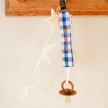 Load image into Gallery viewer, Atelier Pomme / Pacifier Cord / Checked Blue