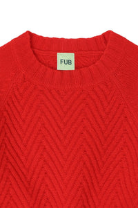 FUB / KID / Sweater / Lambswool / Signal Red