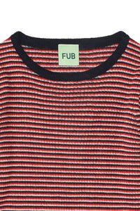 FUB / KID / Rib Blouse / Signal Red
