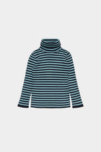 Load image into Gallery viewer, FUB / KID / Rollneck Blouse / Navy Teal