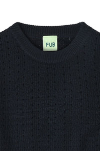 FUB / KID / Sweater / Structure Dark Navy