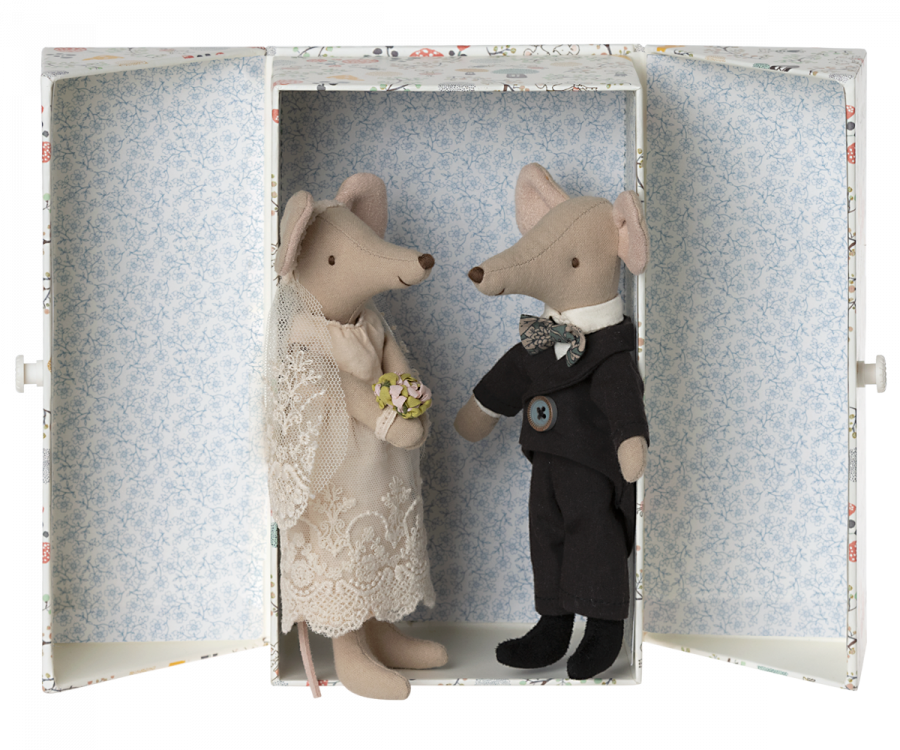 Maileg / Wedding Mice Couple In A Box