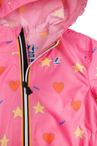 Tinycottons / TINY X K-WAY / Hearts & Stars Jacket / Dark Pink