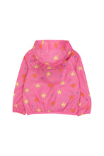 Load image into Gallery viewer, Tinycottons / TINY X K-WAY / Hearts &amp; Stars Jacket / Dark Pink