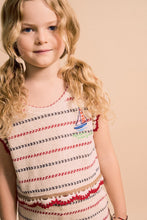 Load image into Gallery viewer, Maison Mangostan / Barcos Knit Top / White-Red