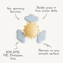Load image into Gallery viewer, Mushie / Suction Spinner Toy / Sunshine