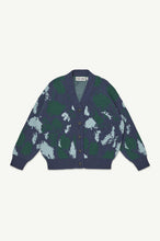 Load image into Gallery viewer, Main Story / Jacquard Cardigan / Navy Jumbo Splodge