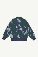 Load image into Gallery viewer, Main Story / Jacquard Cardigan / Navy Jumbo Splodge