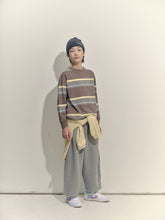 Load image into Gallery viewer, Main Story / Band Tee / Chocolate Melange Stripe