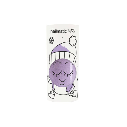 Nailmatic Kids / Water-based nail polish / Piglou / Lilac Glitter