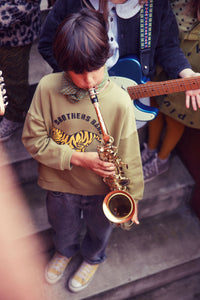 Piupiuchick / KID / Sweater / Green Tiger Print