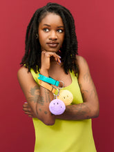 Load image into Gallery viewer, Bon Ton Toys / Smiley ECO Fuzzy Bag Charm / Purple