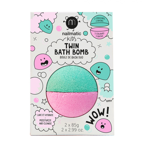 Nailmatic Kids / Colouring Bath Bomb / Twin Lagoon + Pink