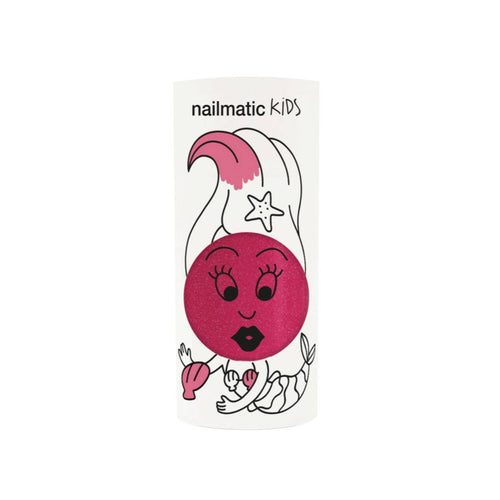 Nailmatic Kids / Water-based nail polish / Sissi / Pink Glitter