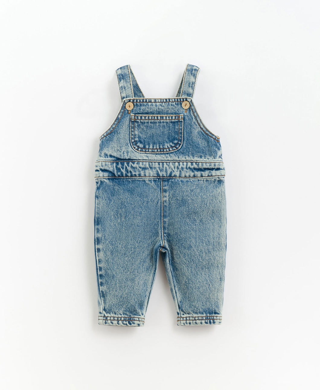 Play Up / BABY / Denim Dungaree / Bleached