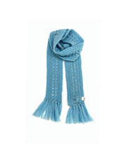 Load image into Gallery viewer, Longlivethequeen / Crochet Scarf / Babyblue
