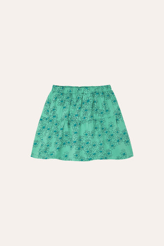 The Campamento / Green Daisies Skirt