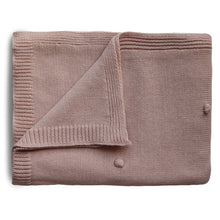 Load image into Gallery viewer, Mushie / Blanket / Pointelle Blush