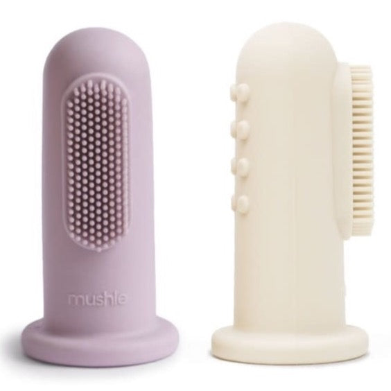 Mushie / Toothbrush / Soft Lilac & Ivory
