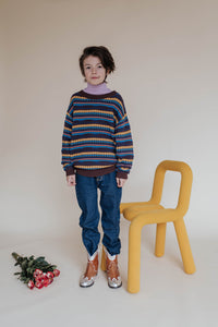 Repose AMS / Knit Boxy Sweater / Graphic Jacquard