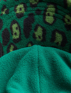 Mini Rodini / Leopard Fleece Cap / Green