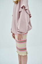 Load image into Gallery viewer, Repose AMS / Tube Skirt / Multi Nude Pink Stripe