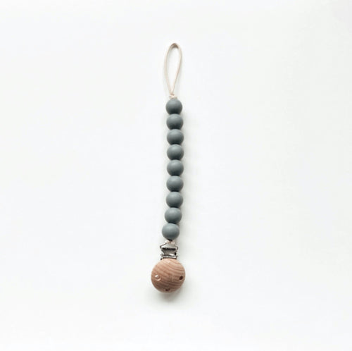 Bezisa / Silicon Pacifier Clip / Speenkoord / Stone
