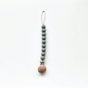 Bezisa / Silicon Pacifier Clip / Speenkoord / Stone