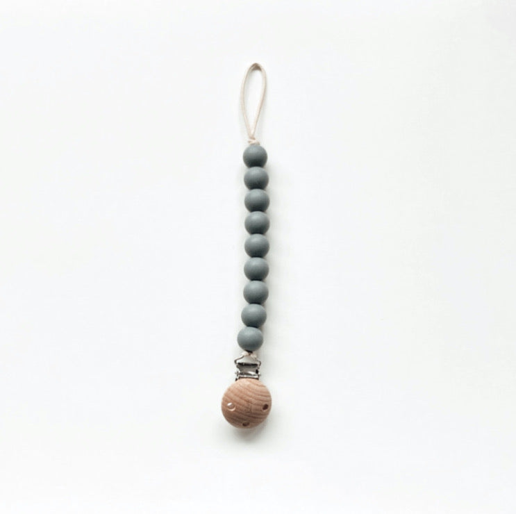 Bezisa / Silicon Pacifier Clip / Speenkoord / Stone