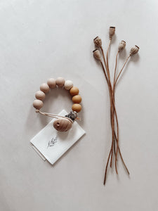 Bezisa / Silicon Pacifier Clip / Speenkoord / Canyon Clay