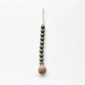 Bezisa / Silicon Pacifier Clip / Speenkoord / Olive