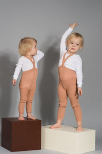 Silly Silas / Footless Tights / Light Brown - Salmon