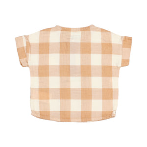 Búho / BABY / Gingham Shirt / Caramel