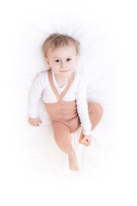 Silly Silas / Footless Tights / Light Brown - Salmon