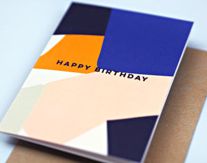 The Completist / Graphic Card / Wenskaart / Overlay Shapes / Birthday