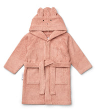 Load image into Gallery viewer, Liewood / Lily Bathrobe / Badjas / Rabbit Dusty Coral