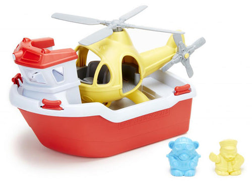 Green Toys / 2+ / Rescue Boat & Helicopter