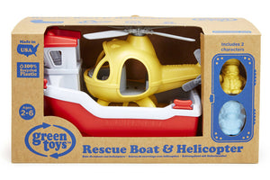 Green Toys / 2+ / Rescue Boat & Helicopter