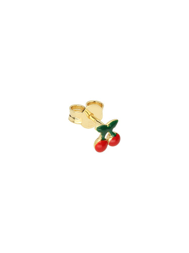 Selva Sauvage / Earring Stud / Sweet Cherry