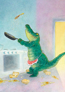 Children's Books / Boek / Er Ligt Een Krokodil Onder Mijn Bed