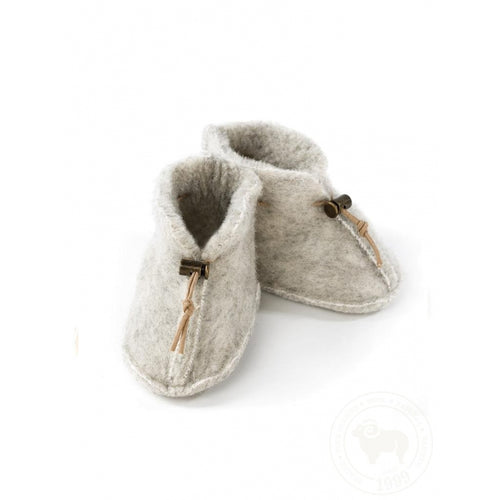 Alwero / Wool Baby Boots / Light Grey