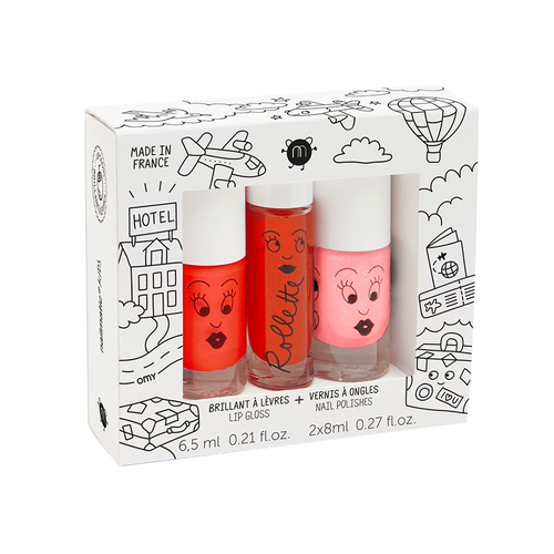 Nailmatic Kids / Set Lipgloss + 2 Nail polishes / Amazing Trip