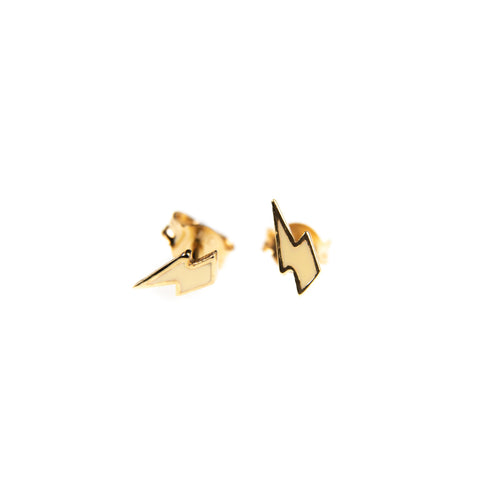 Selva Sauvage / Earring Stud / Lightning / Soft Yellow