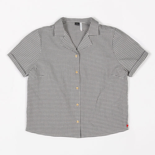 Mundo Melocotón / Short Sleeve Blouse / Small Vichy Antra